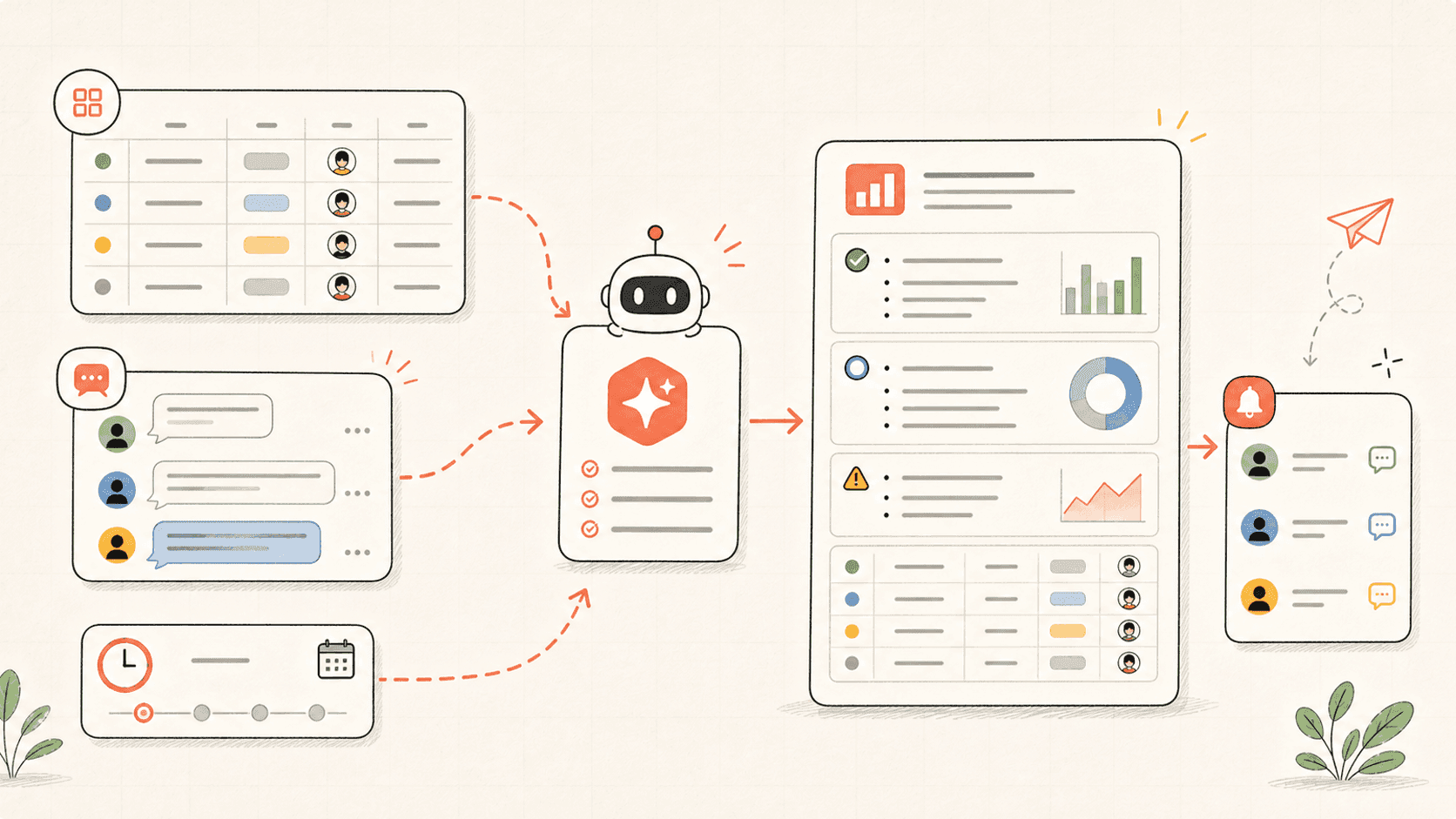 Weekly business review automation